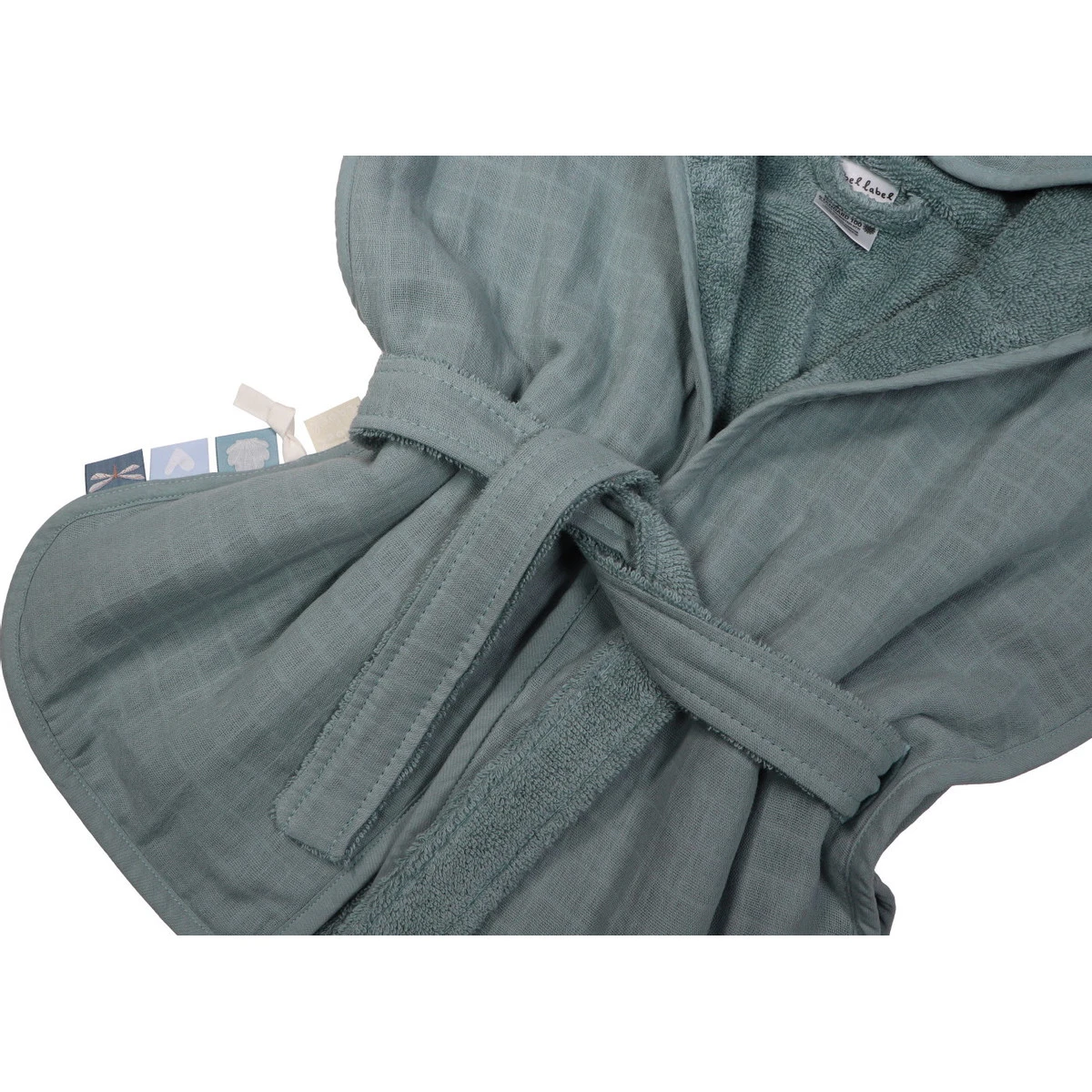 Label Label Silver Blue Badstof/Hydrofiel Badjas LLTT-934673 3 Label Label Silver Blue Badstof/Hydrofiel Badjas LLTT-934673 - Afbeelding 3