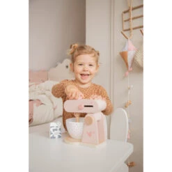 Label Label Roze Houten Keukenmixer LLWT-24937 -Babyproducten Winkel llwt 24937 5420067924937 food processor pink 03