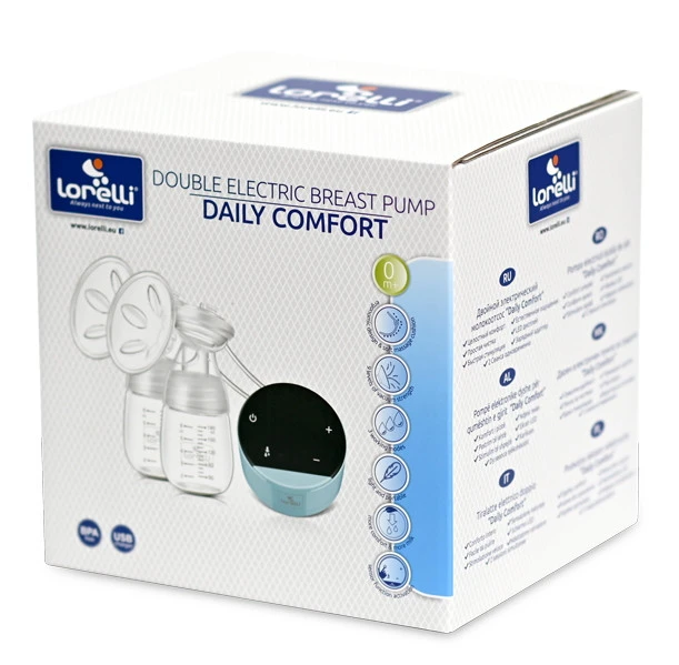 Lorelli Daily Comfort Blue Dubbele Elektrische Borstkolf 1022059-0002 2 Lorelli Daily Comfort Blue Dubbele Elektrische Borstkolf 1022059-0002 - Afbeelding 2