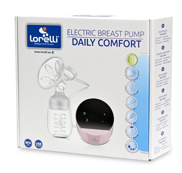 Lorelli Daily Comfort Pink Elektrische Borstkolf 1022058-0001 2 Lorelli Daily Comfort Pink Elektrische Borstkolf 1022058-0001 - Afbeelding 2