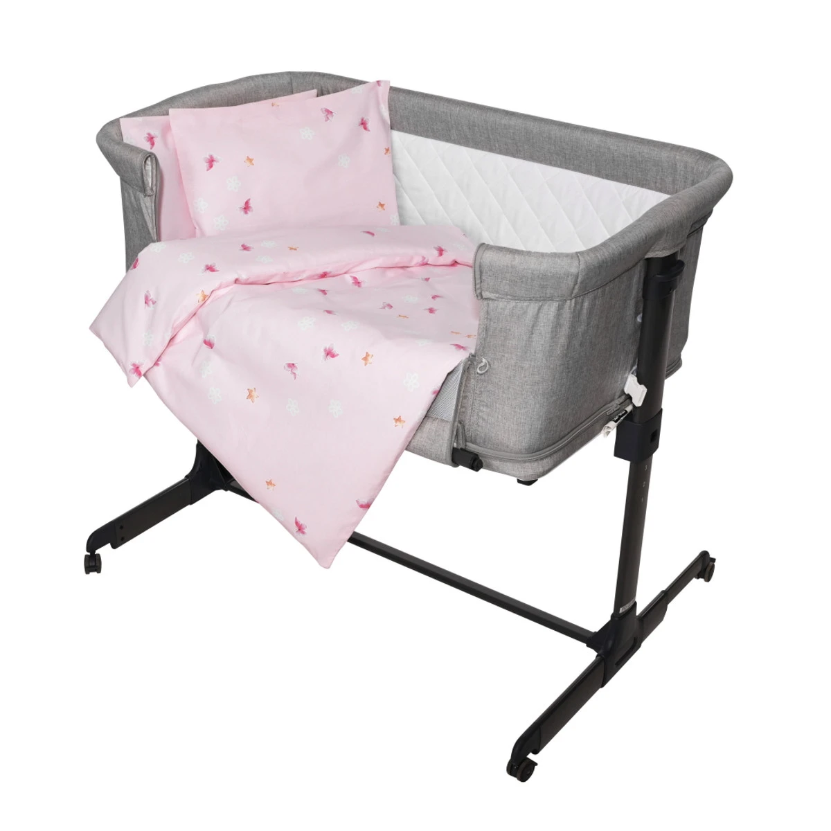 Lorelli Eva Pink Butterflies 5-delige Set Voor Wieg En Ledikant 2080114-5801 2 Lorelli Eva Pink Butterflies 5-delige Set Voor Wieg En Ledikant 2080114-5801 - Afbeelding 2