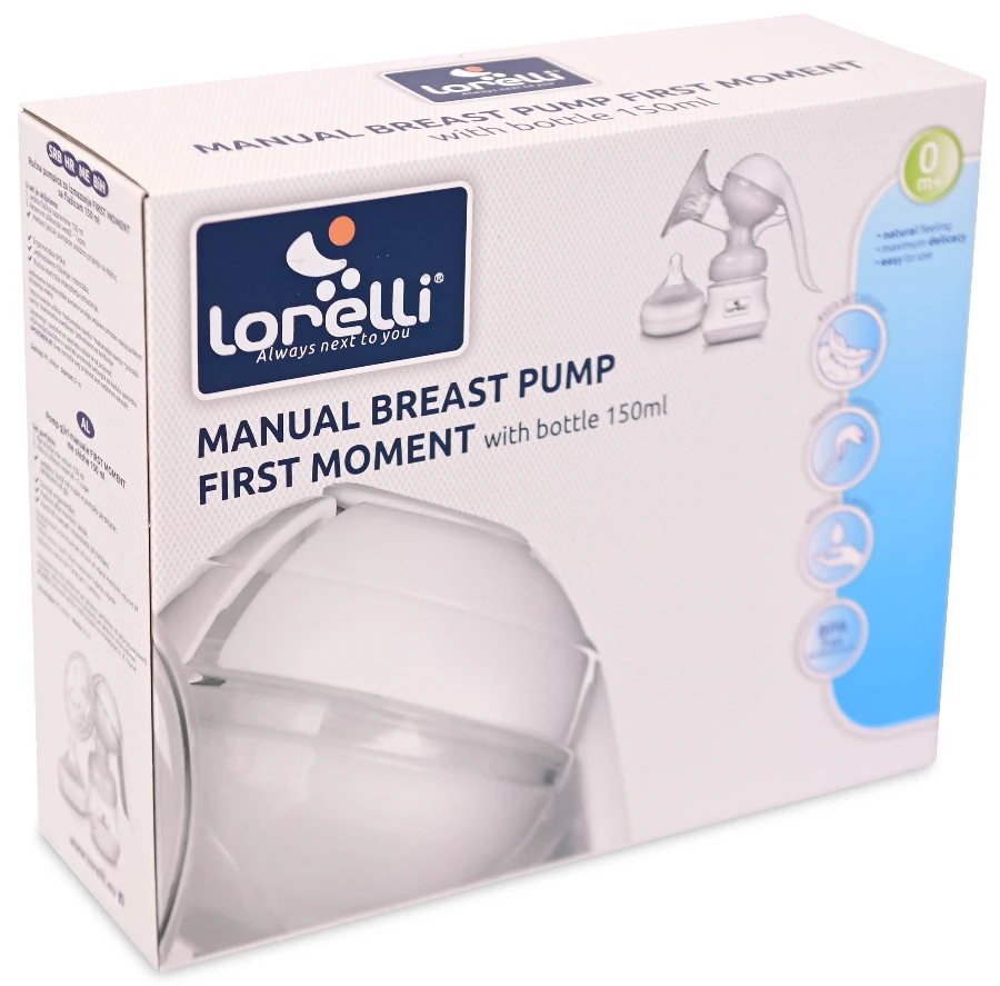 Lorelli First Moment Handborstkolf Incl. 150ml Flesje 1022063 2 Lorelli First Moment Handborstkolf Incl. 150ml Flesje 1022063 - Afbeelding 2