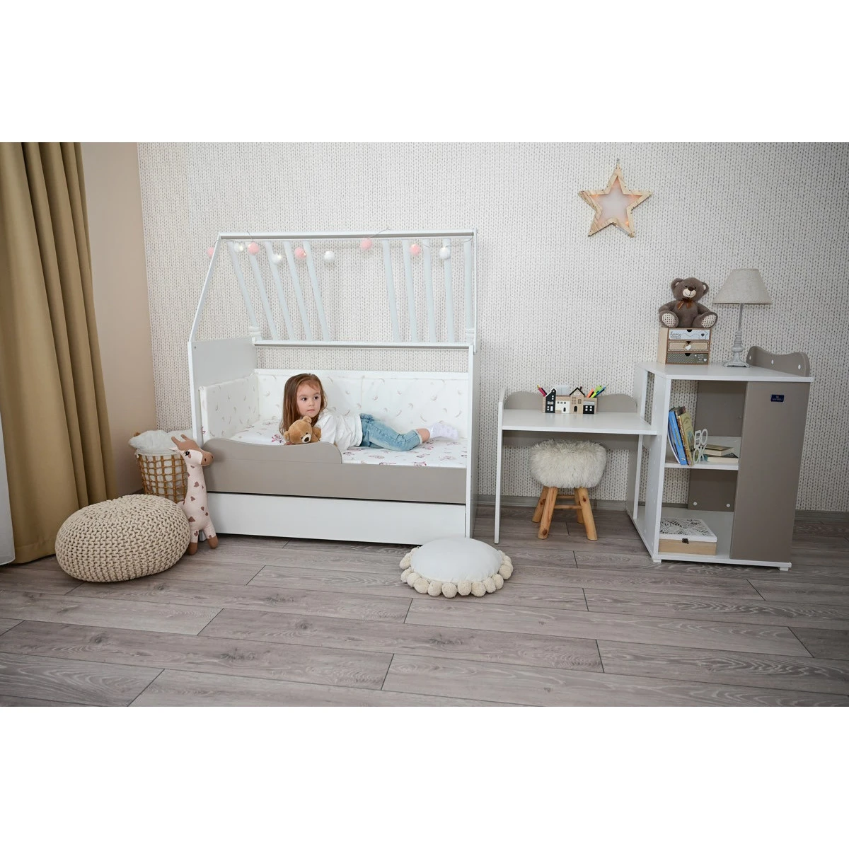 Lorelli Multi White/Beige 2-in-1 Bed En Commode 1015057 0037A 19 Lorelli Multi White/Beige 2-in-1 Bed En Commode 1015057 0037A - Afbeelding 19