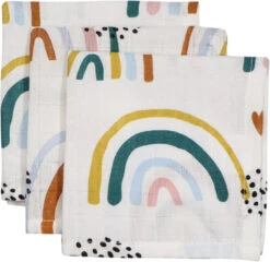 Blush & Blossom Rainbow Hydrofiel Starterset TR-BB4050 10 Blush & Blossom Rainbow Hydrofiel Starterset TR-BB4050 -Babyproducten Winkel mamaloes blush blossom muslin baby starter pack rainbow 05