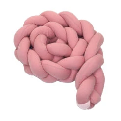 MamaLoes Amy Ajour Roze 210 Cm Braided Bedbumper 84268 -Babyproducten Winkel mamaloes amy ajour roze 210 cm braided bedbumper 84268 3