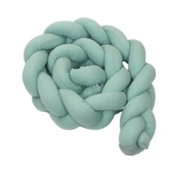 MamaLoes Amy Ajour Stonegreen 210 Cm Braided Bedbumper 84270 -Babyproducten Winkel mamaloes amy ajour stonegreen 210 cm braided bedbumper 84270 3