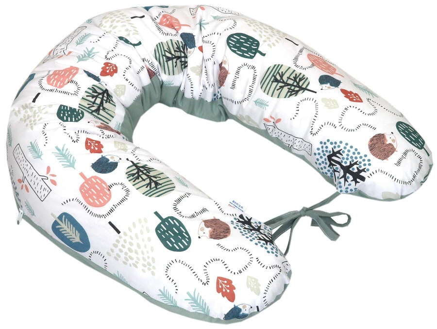 MamaLoes Amy Animal Forest Green Voedingskussen 81915 1 MamaLoes Amy Animal Forest Green Voedingskussen 81915