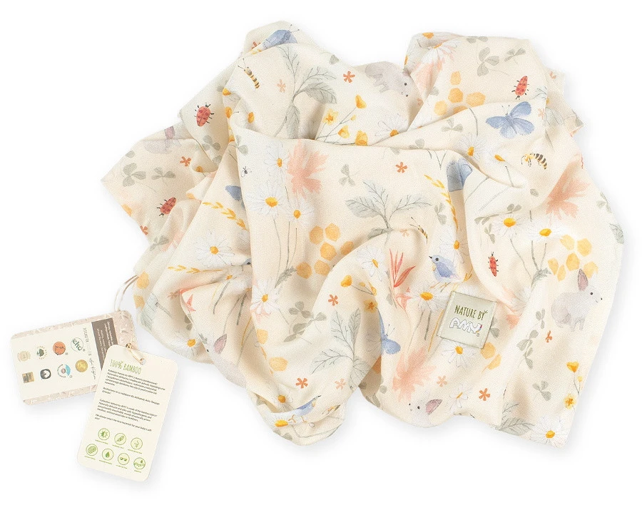 MamaLoes Amy Bamboo Nature Meadow Beige 70 X 70 Cm Wikkeldeken 82425 1 MamaLoes Amy Bamboo Nature Meadow Beige 70 X 70 Cm Wikkeldeken 82425