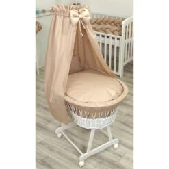 MamaLoes Pure Beige Deluxe Wit Baby Wiegje 84482