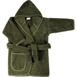 MamaLoes Badstof Groen 1-2jr Badjas ML010308