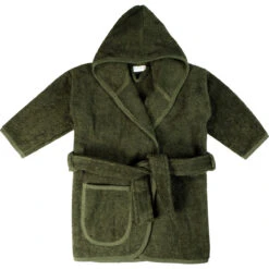 MamaLoes Badstof Groen 1-2jr Badjas ML010308 -Babyproducten Winkel mamaloes badstof groen 0 1jr badjas ml010307 03 1