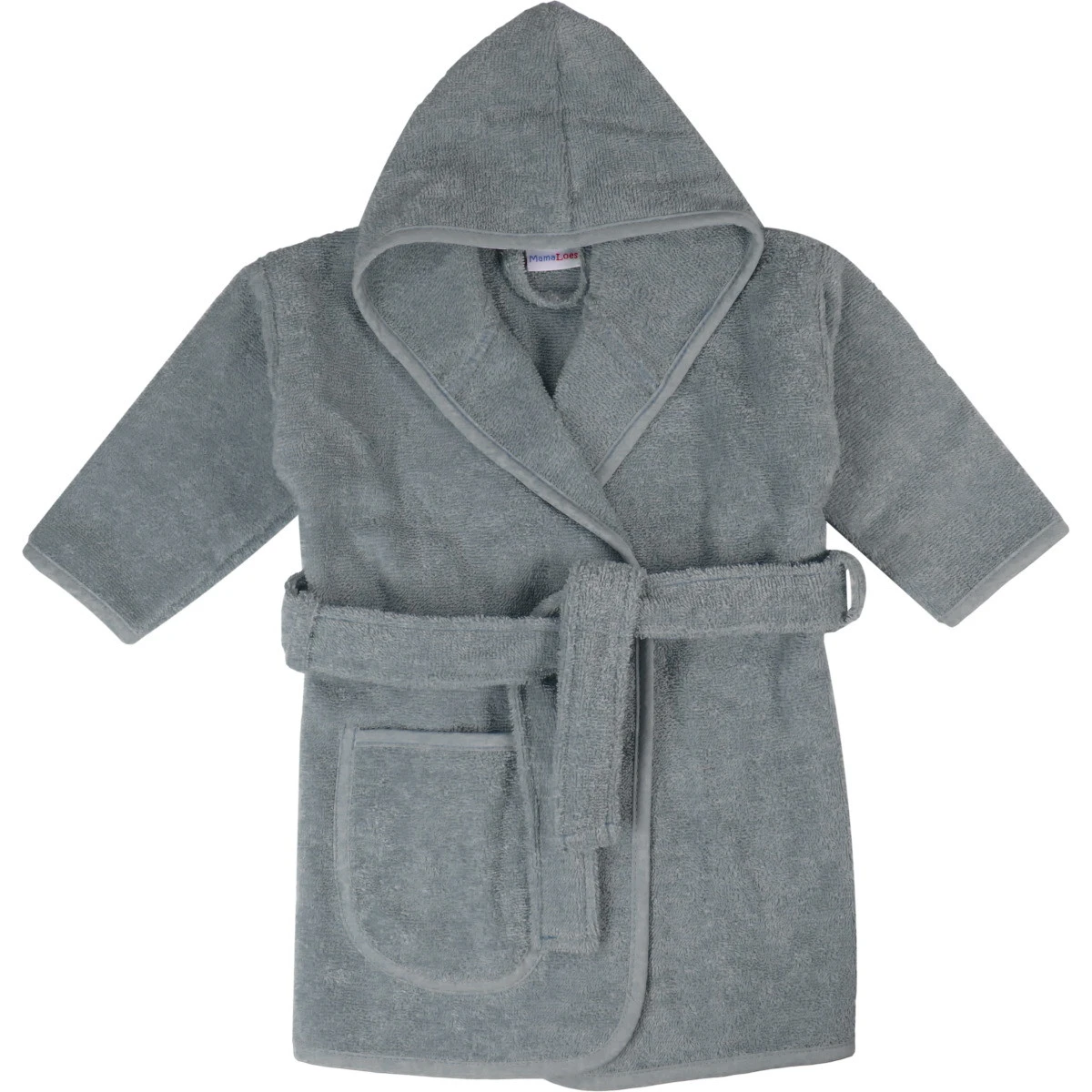 MamaLoes Badstof Licht Blauw 0-1jr Badjas ML010303 3 MamaLoes Badstof Licht Blauw 0-1jr Badjas ML010303 - Afbeelding 3