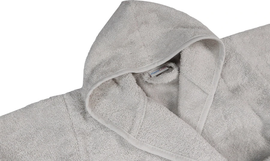 MamaLoes Badstof Light Grey 1-2jr Badjas ML5386 5 MamaLoes Badstof Light Grey 1-2jr Badjas ML5386 - Afbeelding 5