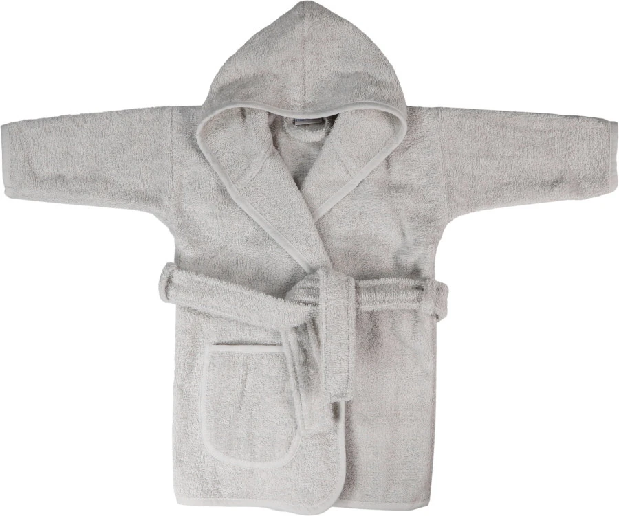 MamaLoes Badstof Light Grey 1-2jr Badjas ML5386 1 MamaLoes Badstof Light Grey 1-2jr Badjas ML5386