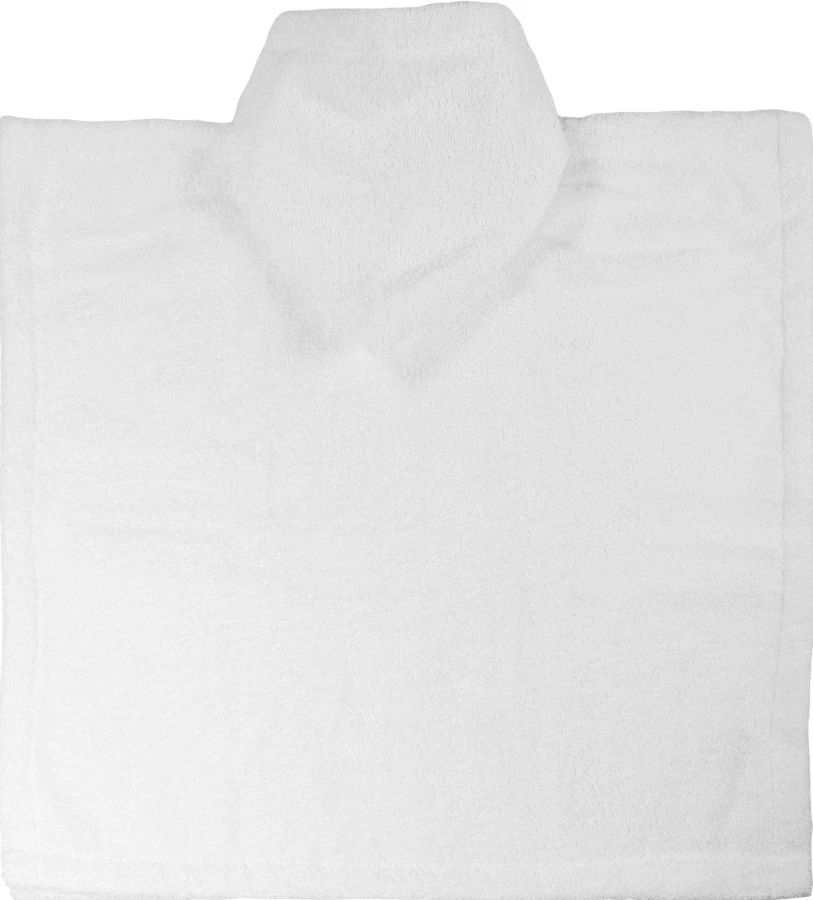 MamaLoes Badstof White Baby Poncho ML5288 2 MamaLoes Badstof White Baby Poncho ML5288 - Afbeelding 2