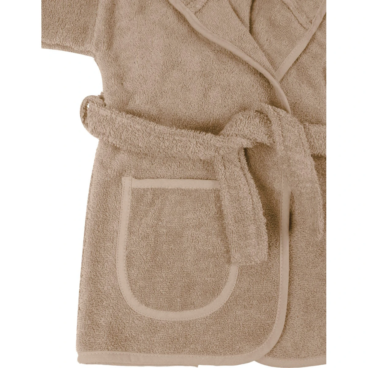 MamaLoes Badstof Zand 1-2jr Badjas ML010306 4 MamaLoes Badstof Zand 1-2jr Badjas ML010306 - Afbeelding 4