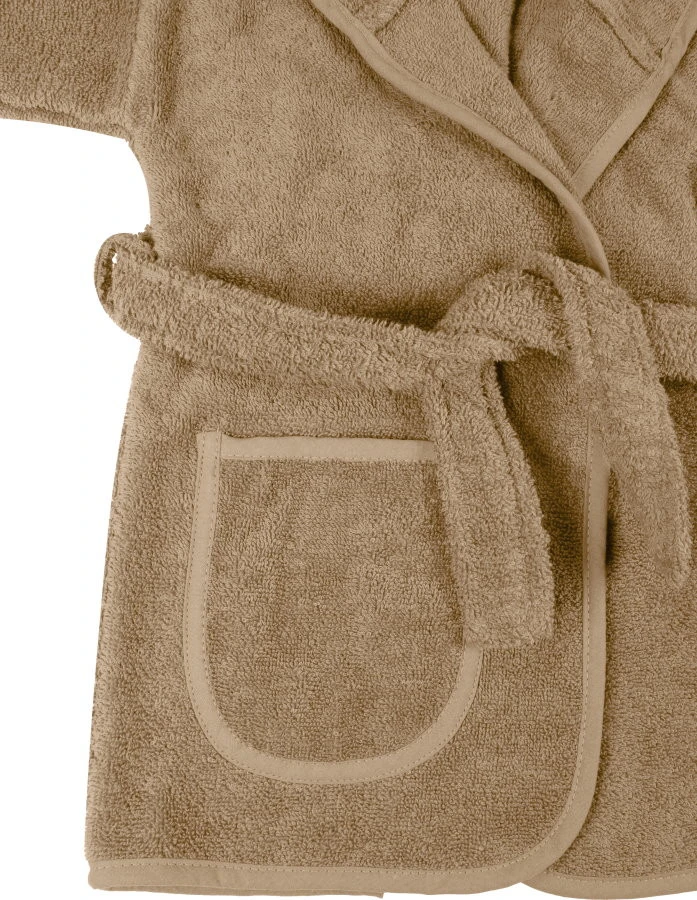 MamaLoes Badstof Nougat 1-2jr Badjas ML010302 4 MamaLoes Badstof Nougat 1-2jr Badjas ML010302 - Afbeelding 4