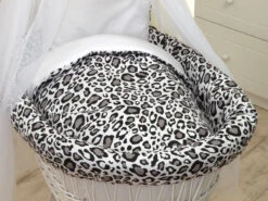 MamaLoes Panter Grijs Deluxe Wit Baby Wiegje 80749 -Babyproducten Winkel mamaloes panter grijs deluxe wit baby wiegje 80749 4