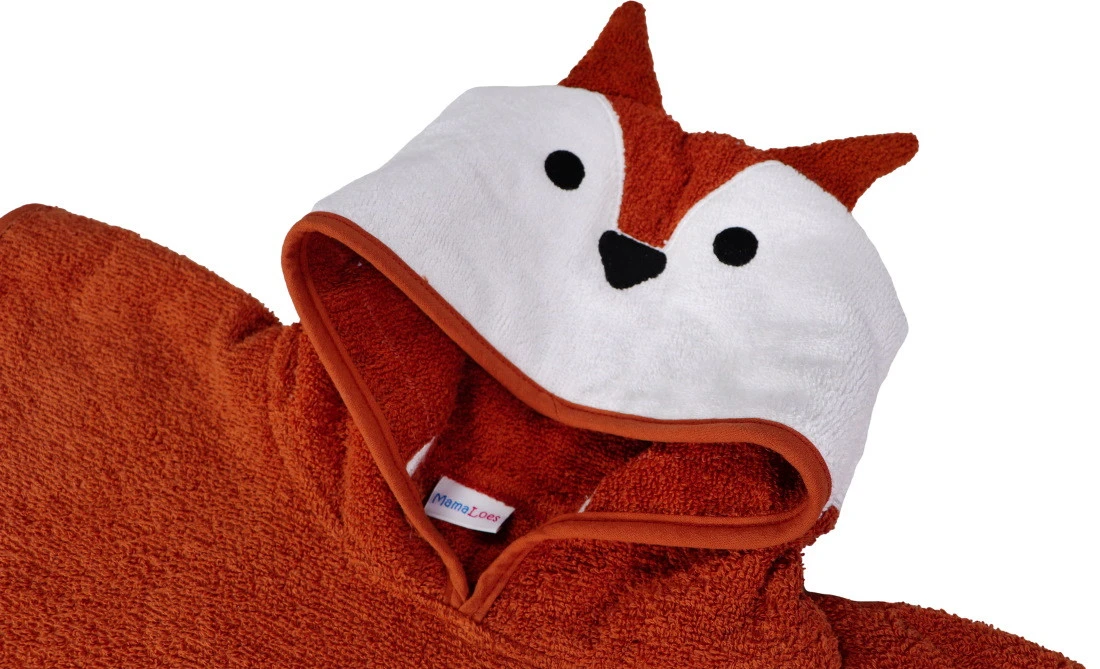 MamaLoes Vos Baby Poncho ML010502 2 MamaLoes Vos Baby Poncho ML010502 - Afbeelding 2