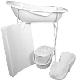 MamaLoes Wit Badset Incl. Witte Badstandaard