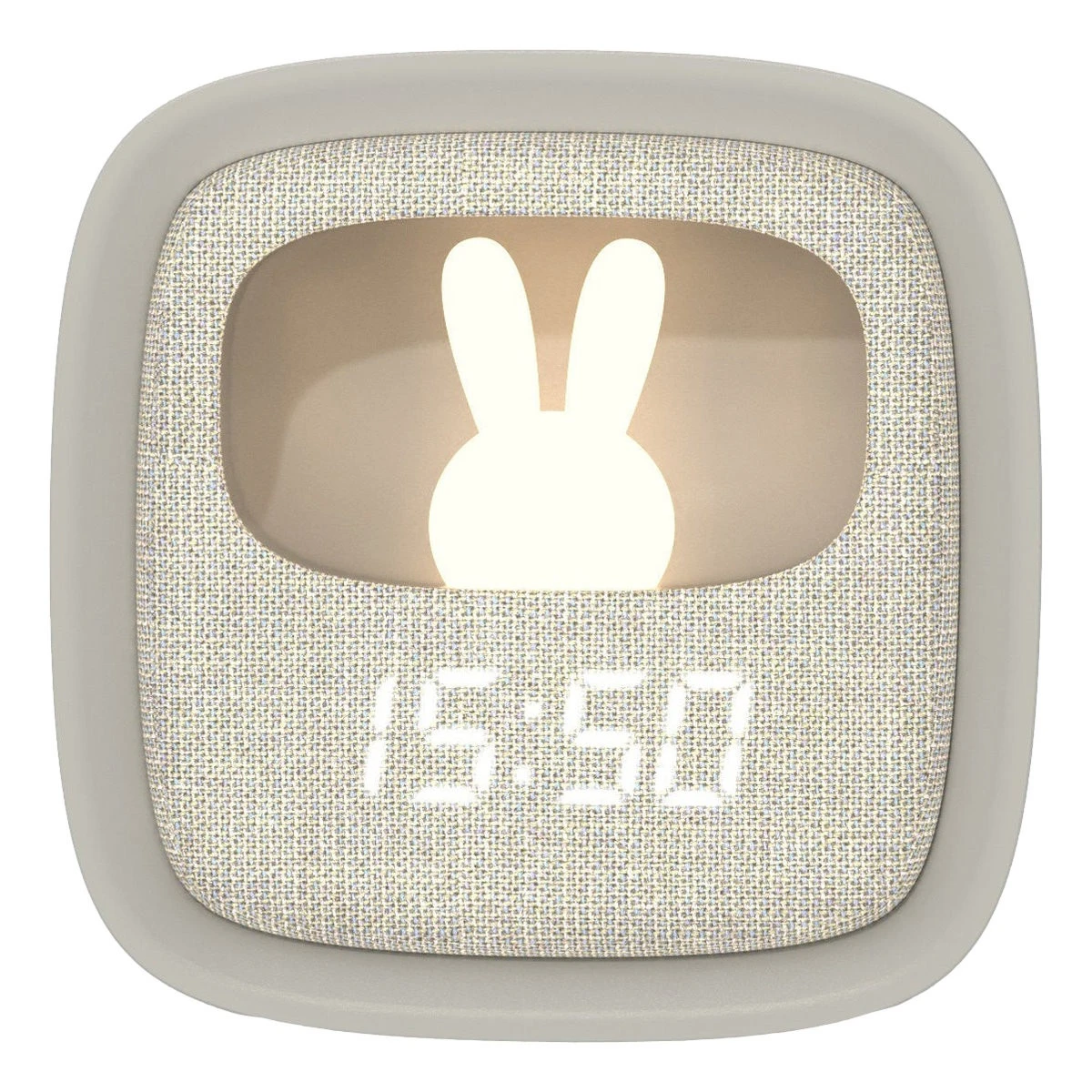 MOB Billy Grijs Klok En Nachtlampje BILLY-GR-01 1 MOB Billy Grijs Klok En Nachtlampje BILLY-GR-01