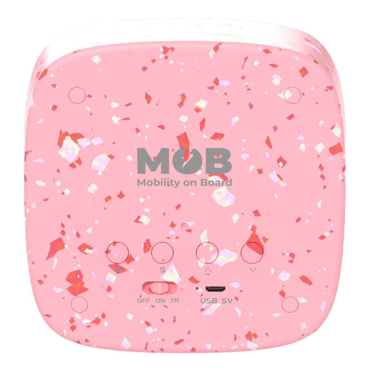 MOB Billy Terrazzo Grenadine Klok En Nachtlampje BILLY-GRENA-01 2 MOB Billy Terrazzo Grenadine Klok En Nachtlampje BILLY-GRENA-01 - Afbeelding 2