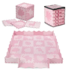 Momi Zawi Pink Schuimrubberen Puzzelmat Met Rand MAED00012 -Babyproducten Winkel momi zawi pink schuimrubberen puzzelmat met rand maed00012 8