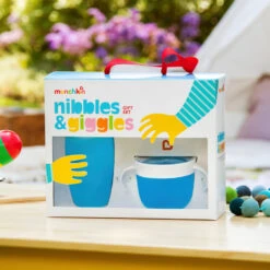 Munchkin Nibbles & Giggles Blue Gift Set 051877 11 Munchkin Nibbles & Giggles Blue Gift Set 051877 -Babyproducten Winkel munchkin nibbles giggles blue gift set 051877 3