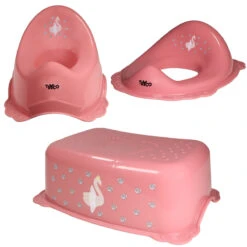 Tryco Swan Ivy Pink 3-Delige Toilet Trainingsset