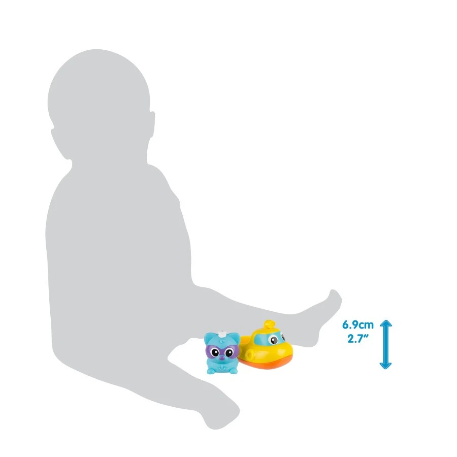 Playgro Rainy Raccoon Submarine Muzikaal Badspeeltje P4087629 11 Playgro Rainy Raccoon Submarine Muzikaal Badspeeltje P4087629 - Afbeelding 11