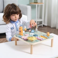 PolarB Houten Multifunctionele Activiteiten Tafel 44083 11 PolarB Houten Multifunctionele Activiteiten Tafel 44083 -Babyproducten Winkel polarb houten multifunctionele activiteiten tafel 44083 4