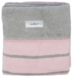 Zaffiro Grijs & Lichtroze Gestreept 75 X 100 Cm Wiegdeken 15120 -Babyproducten Winkel rozegrijzestrependeken 4