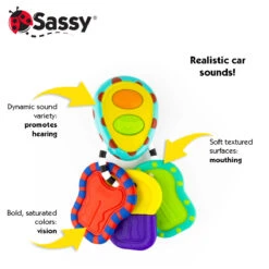 Sassy Tactile Tunes Sleutelbos Bijtspeeltje S80158 8 Sassy Tactile Tunes Sleutelbos Bijtspeeltje S80158 -Babyproducten Winkel sassy tactile tunes sleutelbos bijtspeeltje 1