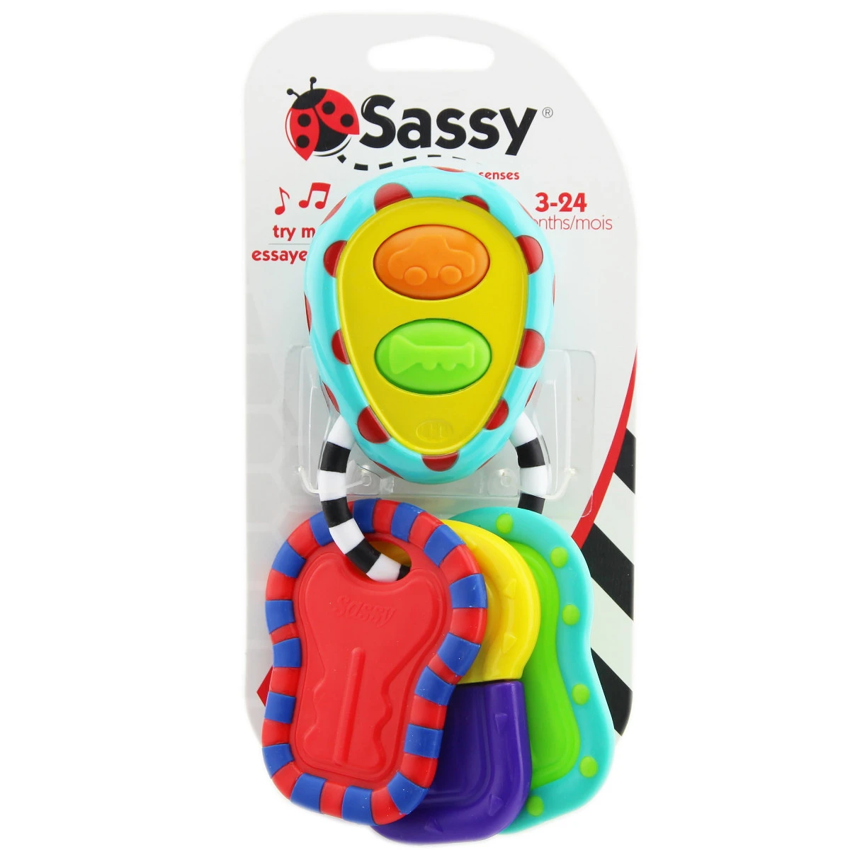 Sassy Tactile Tunes Sleutelbos Bijtspeeltje S80158 5 Sassy Tactile Tunes Sleutelbos Bijtspeeltje S80158 - Afbeelding 5
