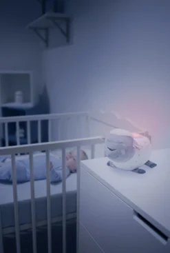 Badabulle Schaapje Lulu Muzikaal Projectie Nachtlampje B015007 -Babyproducten Winkel sfeerfoto schaapje