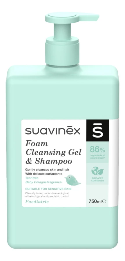 Suavinex Baby 750ml Foam Gel & Shampoo SXZCOS066884 1 Suavinex Baby 750ml Foam Gel & Shampoo SXZCOS066884