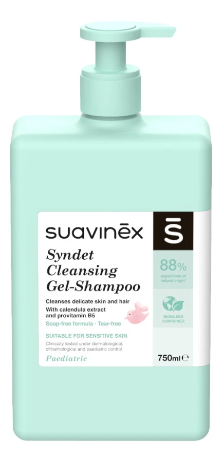 Suavinex Baby 750ml Syndet Zeepvrije Gel & Shampoo SXZCOS066907 1 Suavinex Baby 750ml Syndet Zeepvrije Gel & Shampoo SXZCOS066907