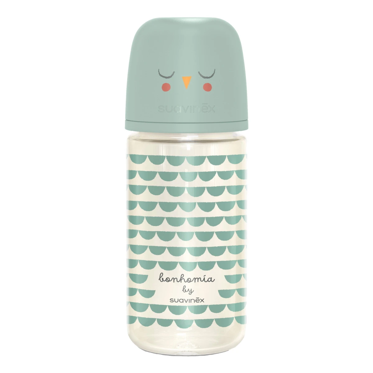 Suavinex Bonhomia Feather Green 240 Ml Glazen Fles SXSBX5079822 1 Suavinex Bonhomia Feather Green 240 Ml Glazen Fles SXSBX5079822