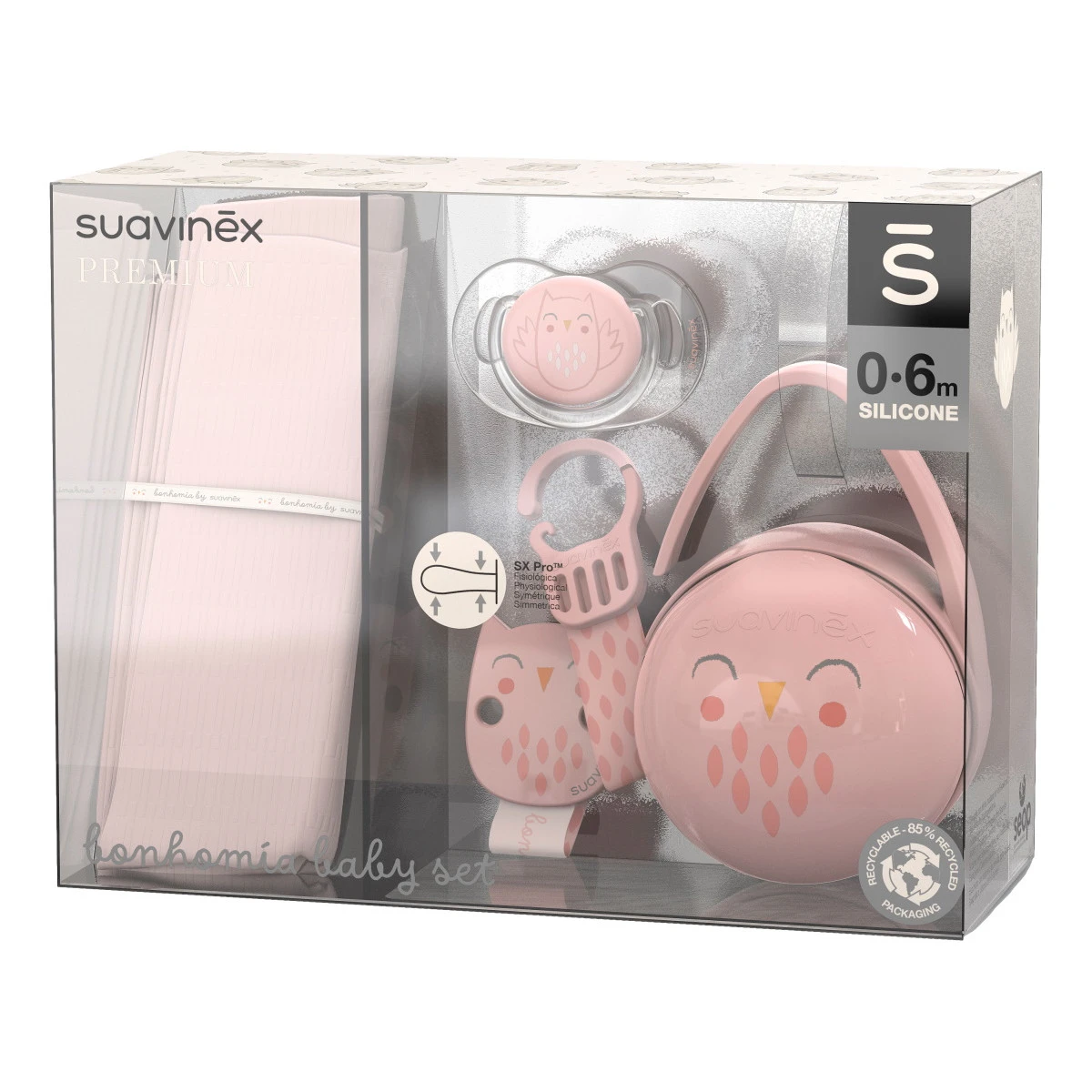 Suavinex Bonhomia Pink Gift Set SXSBZ2080743 2 Suavinex Bonhomia Pink Gift Set SXSBZ2080743 - Afbeelding 2