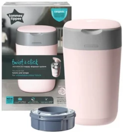 Tommee Tippee Twist & Click Gentle Pink Luieremmer 85100202 (eco) 10 Tommee Tippee Twist & Click Gentle Pink Luieremmer 85100202 (eco) -Babyproducten Winkel tommee tippee twist click gentle pink luieremmer 85101301 2 1