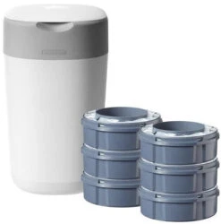 Tommee Tippee Twist & Click Tub Luieremmer Starterset Incl. 6 Cassettes 85100402 (eco)