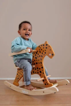 Tryco Luipaard Houten Hobbeldier TR-353009 7 Tryco Luipaard Houten Hobbeldier TR-353009 -Babyproducten Winkel tr 353009 tryco wooden rocking animal leopard 03