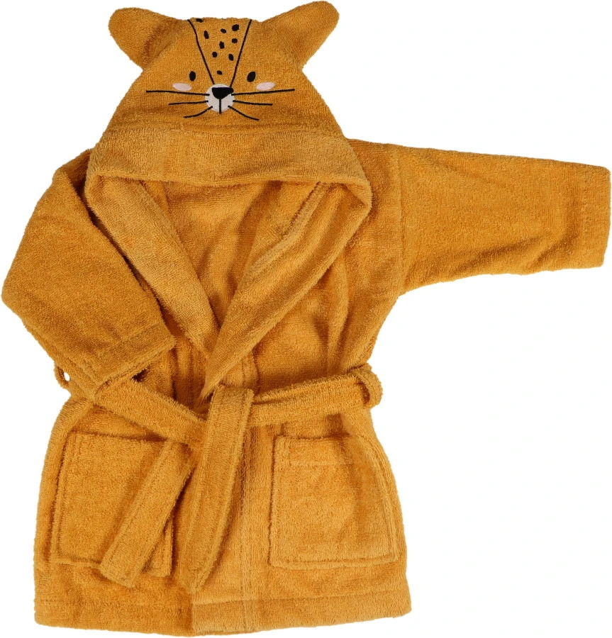 Blush & Blossom Leopard Lenny 1-2jr Badstof Badjas TR-BB4202 1 Blush & Blossom Leopard Lenny 1-2jr Badstof Badjas TR-BB4202