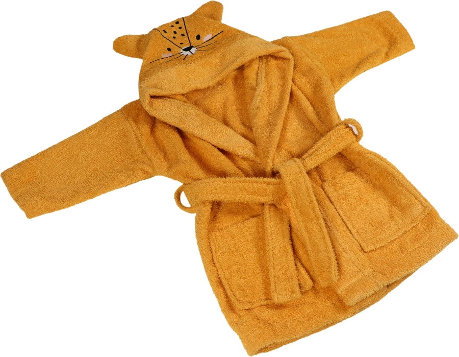 Blush & Blossom Leopard Lenny 1-2jr Badstof Badjas TR-BB4202 3 Blush & Blossom Leopard Lenny 1-2jr Badstof Badjas TR-BB4202 - Afbeelding 3