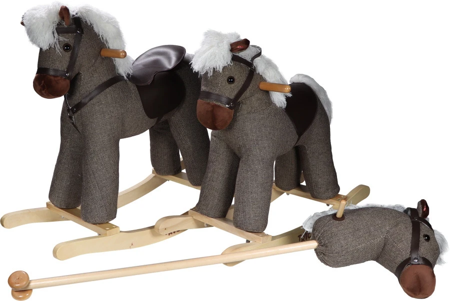 Tryco Milo Bruin Stokpaard Met Geluid TR-120114 4 Tryco Milo Bruin Stokpaard Met Geluid TR-120114 - Afbeelding 4