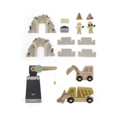 Tryco Houten Treinbaanset - Uitbreidingsset Bouwplaats TR-353080 -Babyproducten Winkel tryco houten treinbaanset uitbreidingsset bouwplaats tr 353080 04