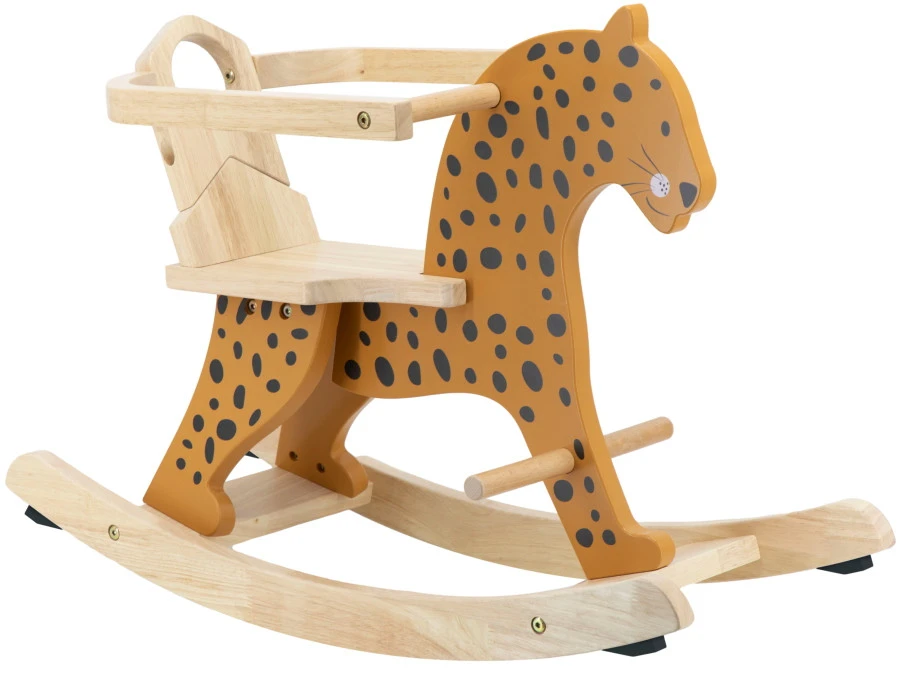 Tryco Luipaard Houten Hobbeldier TR-353009 2 Tryco Luipaard Houten Hobbeldier TR-353009 - Afbeelding 2