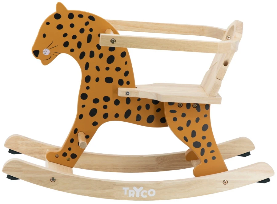 Tryco Luipaard Houten Hobbeldier TR-353009 1 Tryco Luipaard Houten Hobbeldier TR-353009