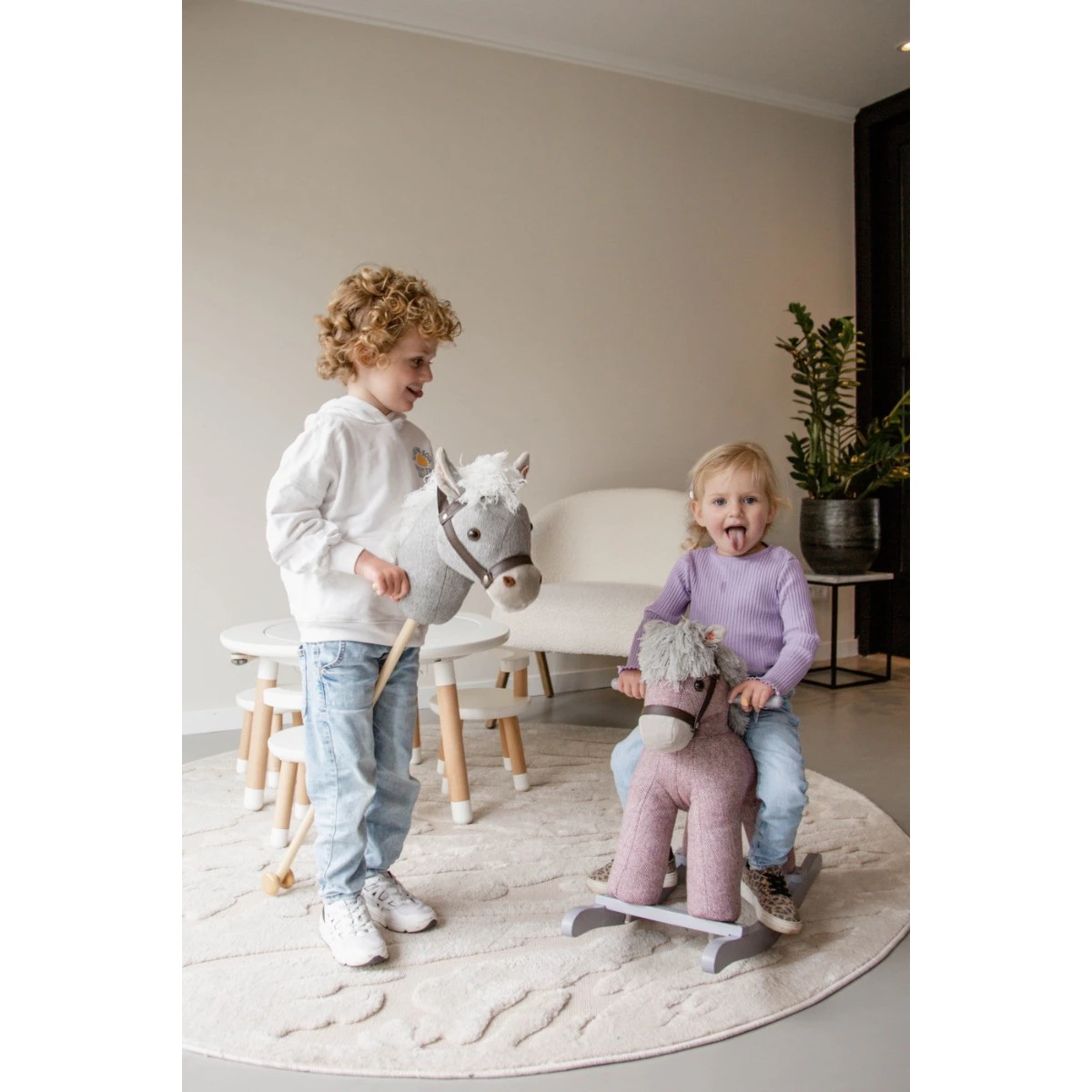 Tryco Milo Bruin Stokpaard Met Geluid TR-120114 7 Tryco Milo Bruin Stokpaard Met Geluid TR-120114 - Afbeelding 7