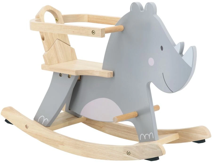 Tryco Neushoorn Houten Hobbeldier TR-353010 2 Tryco Neushoorn Houten Hobbeldier TR-353010 - Afbeelding 2